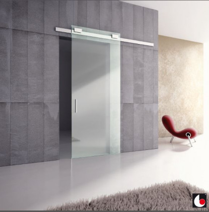 K-TERNO Diva Fluid ensemble de ferrures pour portes en verre frein 2m argenté