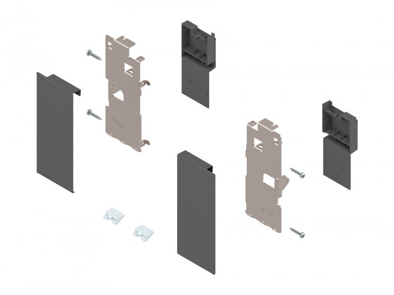 BLUM ZI7.0KS0 Legrabox, fixation front tiroir int. K, gris