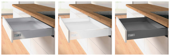K-HETTICH Atira tiroir 70, 470mm/30kg, anthracite, PTO