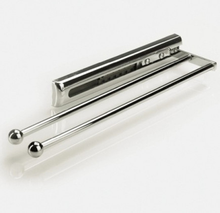 HETTICH 70694 porte-serviettes coulissant 2 bras chrom 370mm