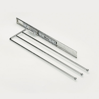HETTICH 49235 porte-manteau coulissant et pivotant pour serviettes 3 branches