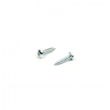 Vis a bois PZ 4,5x20 tete demi-rond zinc blanc PZ2