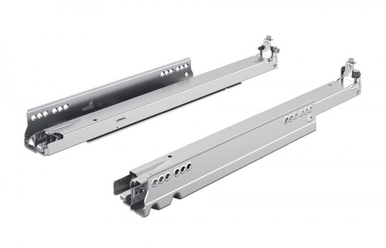 K-HETTICH Actro 5D coulisse a sortie totale cachée, 400mm/40kg, ensemble 16mm, c