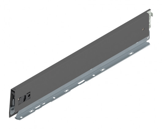 BLUM 470M5002S Merivobox, côté M 500mm, gris foncé OG, gauche