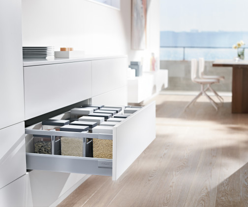 K-BLUM Antaro, tiroir D 600mm/30kg, Blumotion/TOB, gris, vis a bois