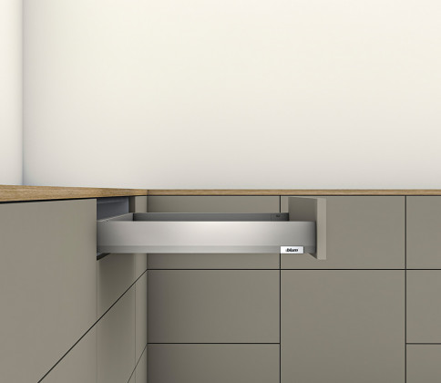 K-BLUM Merivobox, tiroir N 500mm/40kg, gris clair IG, Inserta
