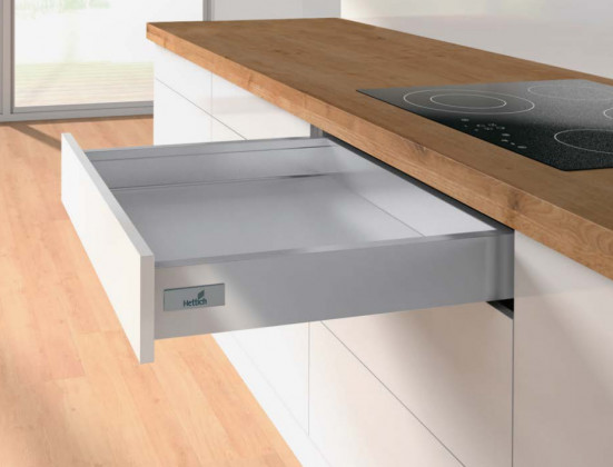 K-HETTICH Atira tiroir 70, 420mm/50kg, argent, PTO