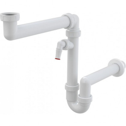 FRANKE accessoires 112.0066.085 siphon gain de place 6/4 dérivation lave-vaissel