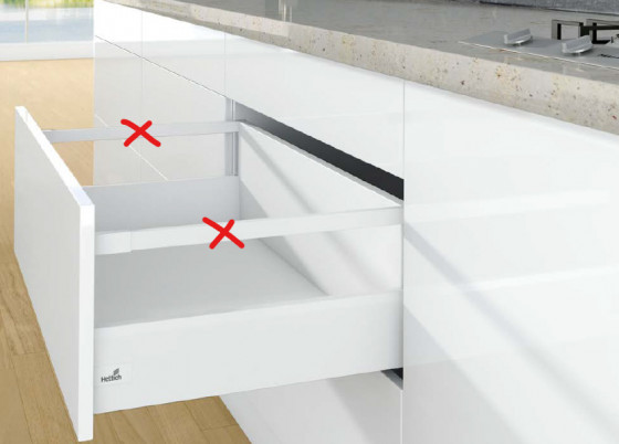 K-HETTICH ArciTech, face, blanc, 350/126/250, 40kg, SiSy