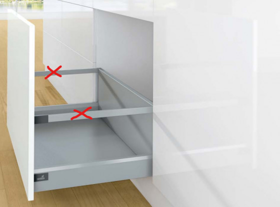 K-HETTICH Arcitech, avant, argent, 350/94/282, 40kg, SiSy