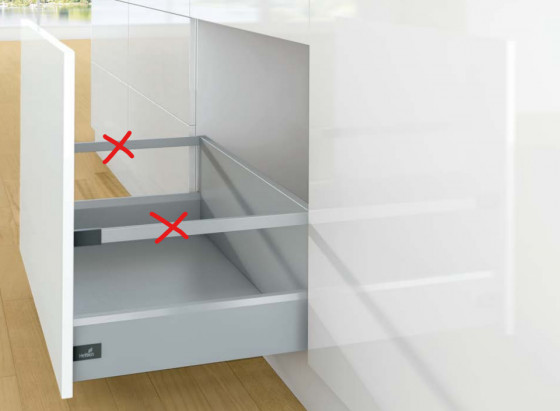 K-HETTICH ArciTech, frontal, argenté, 550/126/282, 60kg, SiSy