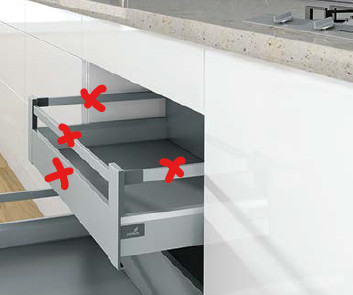 K-HETTICH Arcitech, intérieur, argent, 500/94/186, 40kg, SiSy