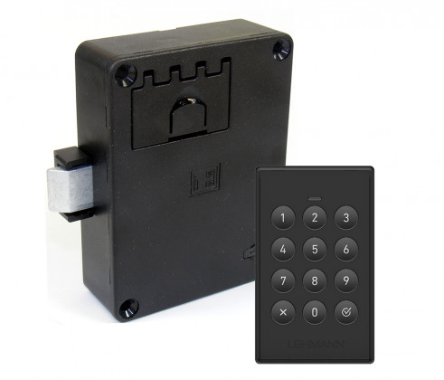 LEHMANN serrure électronique avec clavier M410 TA3 noir