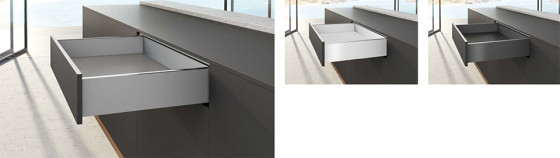 HETTICH ensemble AvanTech YOU tiroir 139/450mm 30kg Quadro argent SiSy