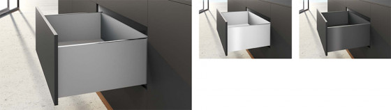 HETTICH ensemble AvanTech YOU tiroir, 251/650mm, 70kg, Actro, blanc, SiSy