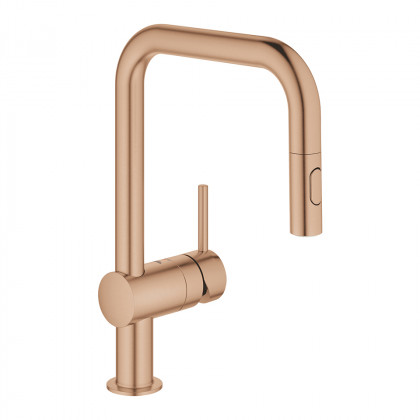 GROHE 32322DL2 Robinet Minta U-becco douche extractible brossé Warm Sunset