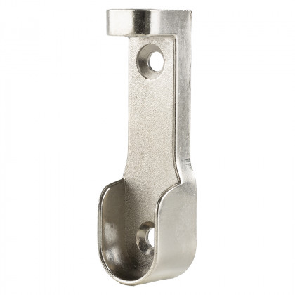StrongWire support de tringle a vetements ovale, vis sous étagere, nickel
