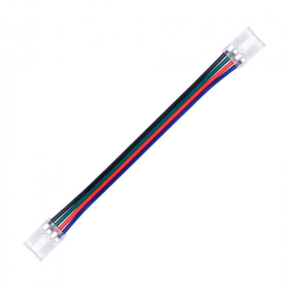 StrongLumio connecteur pour bande LED RGB COB 10mm - câble 4 fils 150mm StrongLumio connecteur pour bande LED RGB COB 10mm - câble 4 fils 150mm