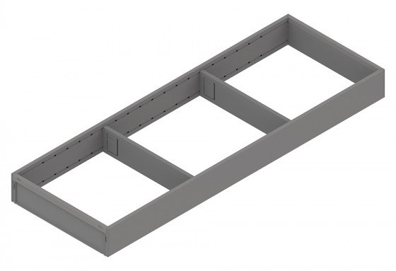 BLUM ZC7S600RS2 Ambia-line cadre pour LBX/MVX, NL=600/ L=200 Indium gris IG-M