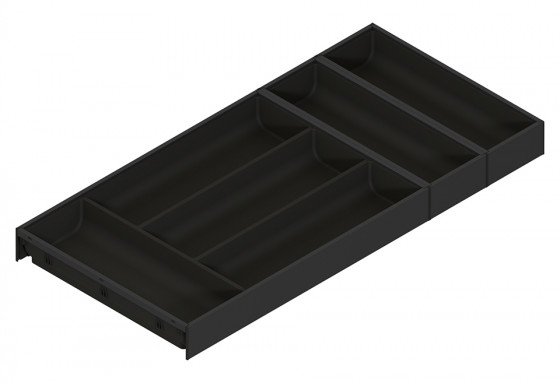 BLUM ZC7S650BS3 Ambia-line tiroir couverts LBX/MVX, NL=650/ L=300 carb.noir CS-M