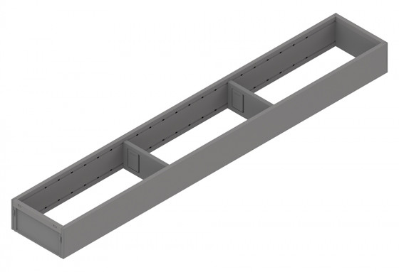 BLUM ZC7S650RS1 Ambia-line cadre pour LBX/MVX, NL=650/L=100 Indium gris IG-M