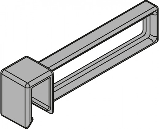 BLUM ZC7U10F0 Ambia-line division latérale pour reling transversal LBX pure carb