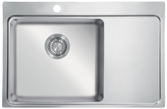 StrongSinks S3 Évier Nida 787 787x520mm égouttoir droite inox StrongSinks S3 Évier Nida 787 787x520mm égouttoir droite inox