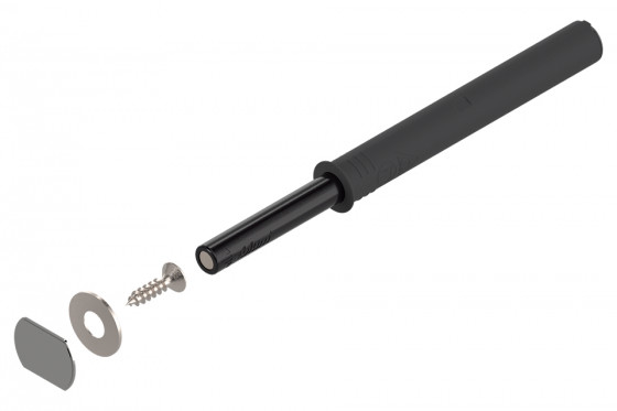 BLUM 956A1004 Tip-on pour charnieres, 76mm, aimant, ensemble, noir CS