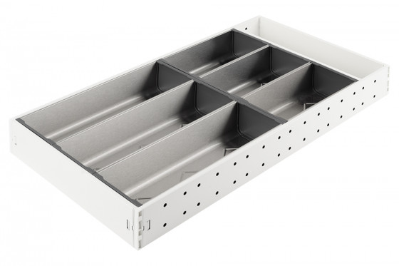 StrongMax buffet, ensemble 276/550mm, bols 3x264mm + 3x176mm, blanc