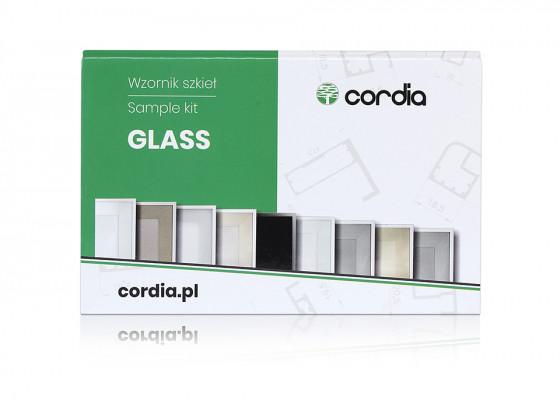 CORDIA Échantillon verre pour cadres alu Glass