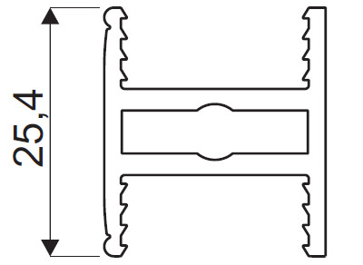 SEVROLL 05926 GM 18 barre de liaison H25 3m noir mat