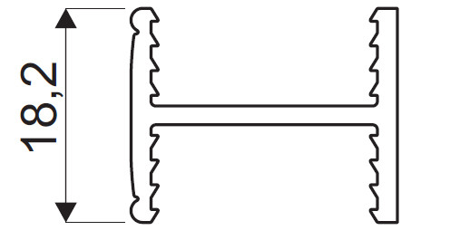 SEVROLL 05924 GM 18 barre de liaison H18 3m noir mat
