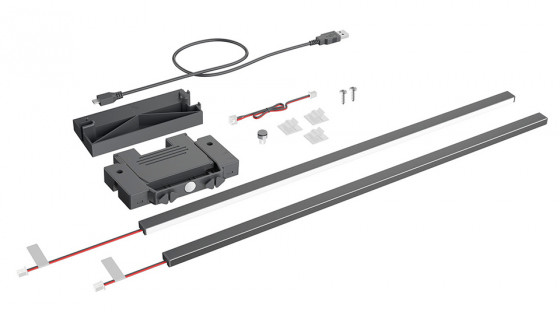 HETTICH 9305742 profil de couverture éclairage pour AvanTech YOU anthracite, max