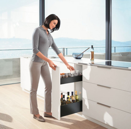 K-BLUM Space Twin Legrabox, armoires étroites, noir