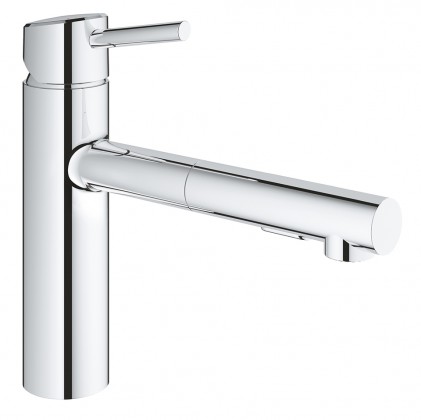 GROHE Robinet cuisine Concetto douche extractible chrome 30273001 GROHE Robinet cuisine Concetto douche extractible chrome 30273001