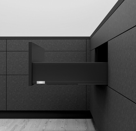 K-BLUM Legrabox, tiroir K 300mm/40kg, Tip-on, noir, Expando