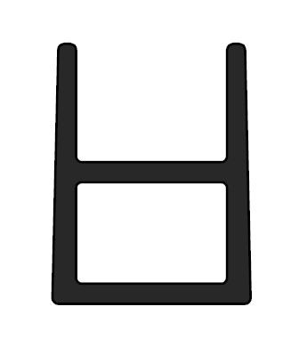 TERNO barre de fixation inférieure alu 1m 1740/A