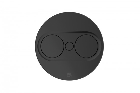 BACHMANN 946.100 prise électrique Twist 2 cercle, 2x 230V Schuko, noir mat