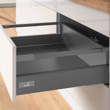 HETTICH ensemble Atira tiroir 144, 350mm/30kg, anthracite, SiSy
