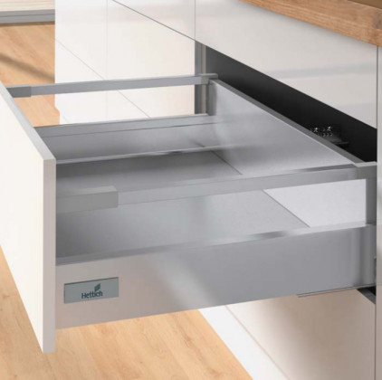 HETTICH ensemble Atira tiroir 144, 420mm/30kg, argenté, SiSy