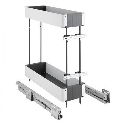 KES 002141 K-Line, panier latéral, 200mm, blanc