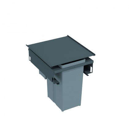 GOLLINUCCI Sorter Metal Line 571, 450 mm, 37 l + couvercle encastré, OrionGrey