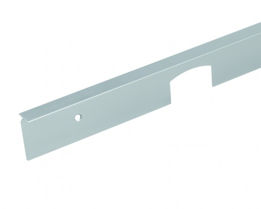 Barre de liaison d'angle/prolongation pour plan de travail 38 "0" rayon L/P alu