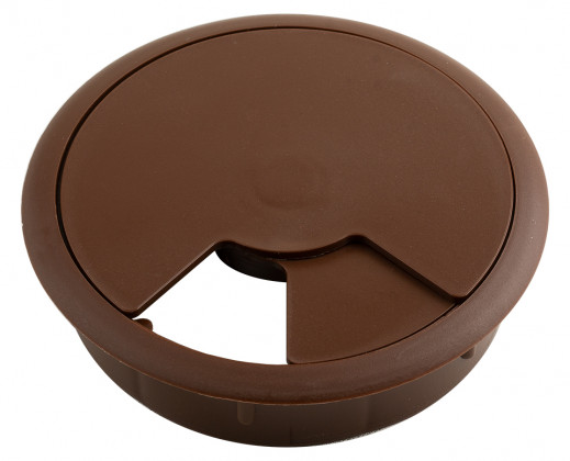 STRONG Passe-câble plastique 80mm marron