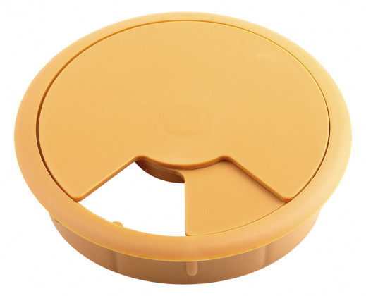 STRONG Passe-câble plastique 80mm hetre clair