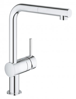 GROHE 32168000 Robinet Minta L-jeté avec aérateur extractible chrome