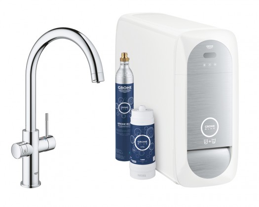 GROHE 31455001 Blue Home kit de démarrage C-bec chrome