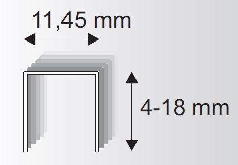 Agrabhe de tapissier 530/16mm, 25200 pcs