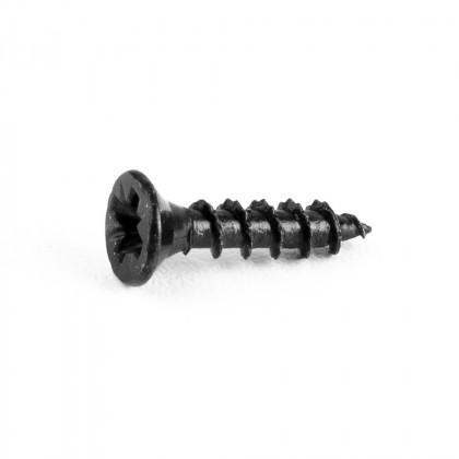 Vis a bois PZ 3,5x16mm tete fraisée zinc noir