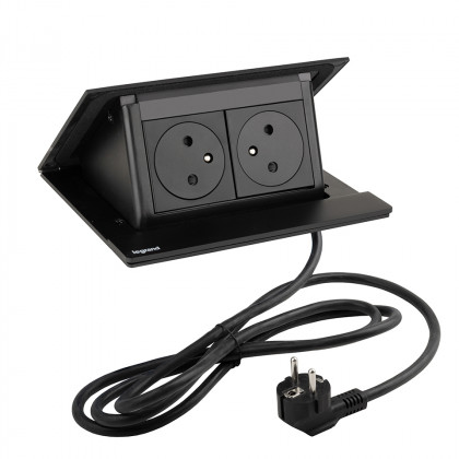 LEGRAND prise électrique PopUp, 2x 230V FR, noir mat LEGRAND prise électrique PopUp, 2x 230V FR, noir mat